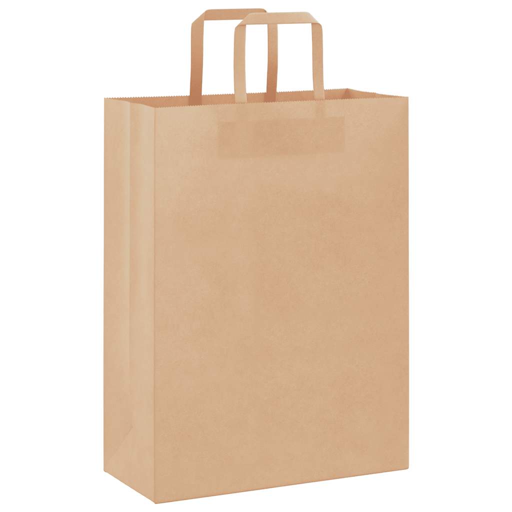 250 db barna papírzacskók fogantyúkkal 26x12x35 cm 3
