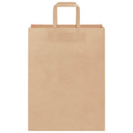 250 db barna papírzacskók fogantyúkkal 26x12x35 cm 5
