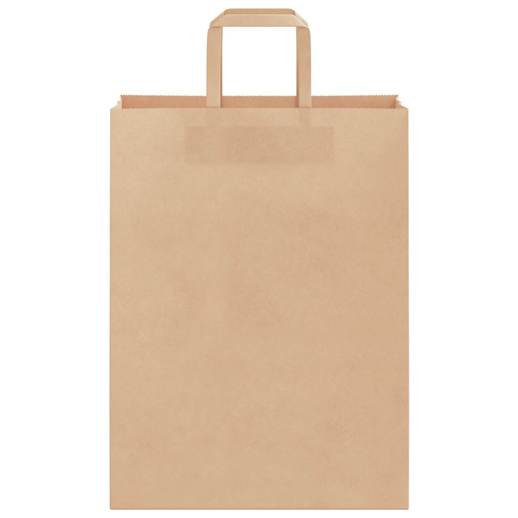 250 db barna papírzacskók fogantyúkkal 26x12x35 cm 5