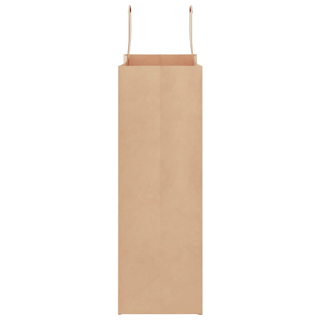 250 db barna papírzacskók fogantyúkkal 26x12x35 cm 6