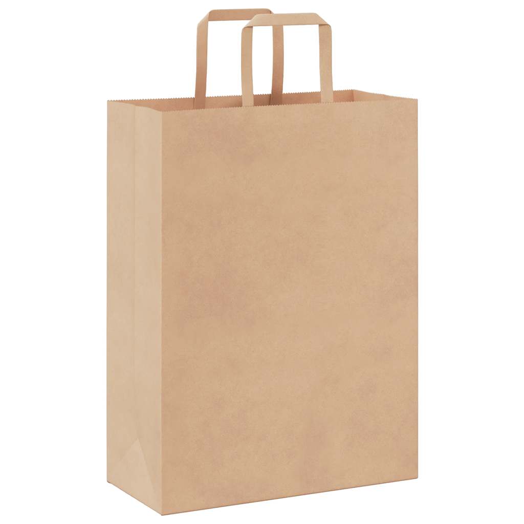 250 db barna papírzacskók fogantyúkkal 26x12x35 cm 7