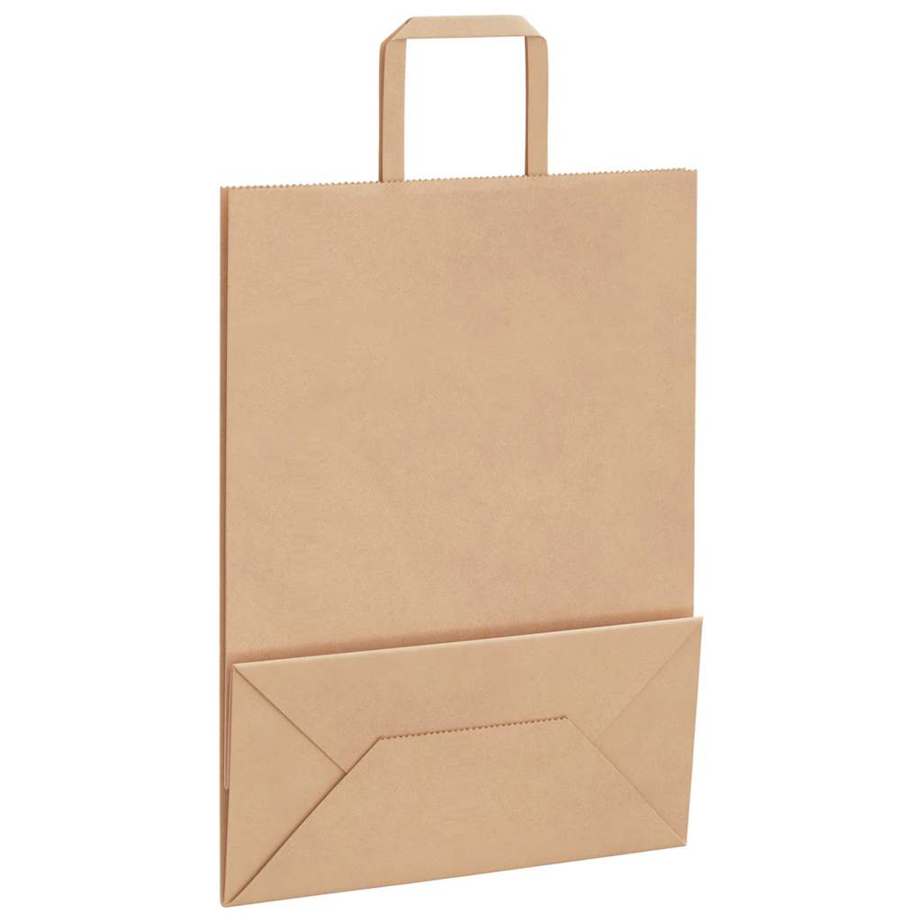 250 db barna papírzacskók fogantyúkkal 26x12x35 cm 9