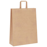 250 db barna papírzacskók fogantyúkkal 32x12x42 cm 4