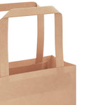 250 db barna papírzacskók fogantyúkkal 32x12x42 cm 10