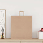 250 db barna papírzacskók fogantyúkkal 45x17x48 cm 2