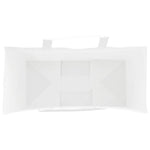 250 db fehér papírzacskók fogantyúkkal 26x12x35 cm 8