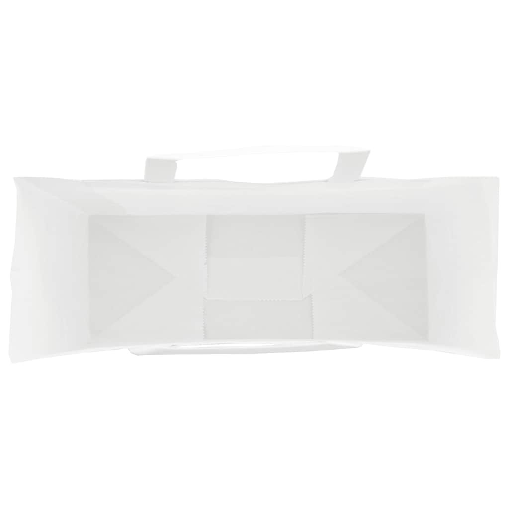 250 db fehér papírzacskók fogantyúkkal 45x17x48 cm 8