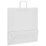 250 db fehér papírzacskók fogantyúkkal 45x17x48 cm 9