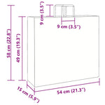 250 db fehér papírzacskók fogantyúkkal 54x15x49 cm 11