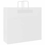 250 db fehér papírzacskók fogantyúkkal 54x15x49 cm 3