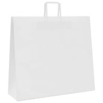 250 db fehér papírzacskók fogantyúkkal 54x15x49 cm 4