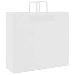 250 db fehér papírzacskók fogantyúkkal 54x15x49 cm 6
