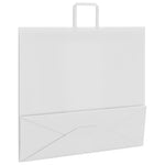250 db fehér papírzacskók fogantyúkkal 54x15x49 cm 9