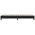 Fekete bársony rugós ágy matrac nélkül 100x210 cm 6