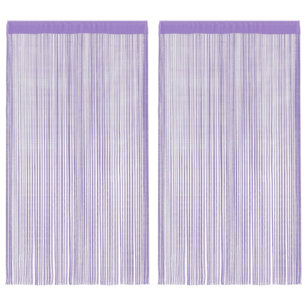 2 db lila zsinórfüggöny 140 x 250 cm 2