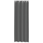 2 db sötétszürke fátyolfüggönyök rojtokkal 140x260 cm 4