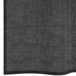 2 db fekete fátyolfüggönyök fülecske tetejével 140x260 cm 6