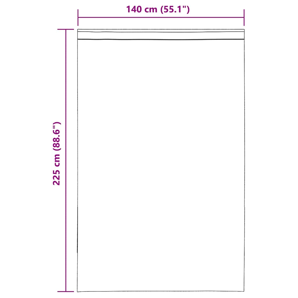 2 db barna fátyolfüggönyök fülecske tetejével 140x260 cm 9