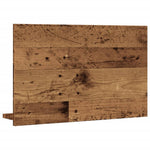 Antik fa színű szerelt fa tükrös fürdőszobaszekrény 60x11x37 cm 6