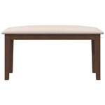 Barna tömörfa gumiból pad 90 cm 4