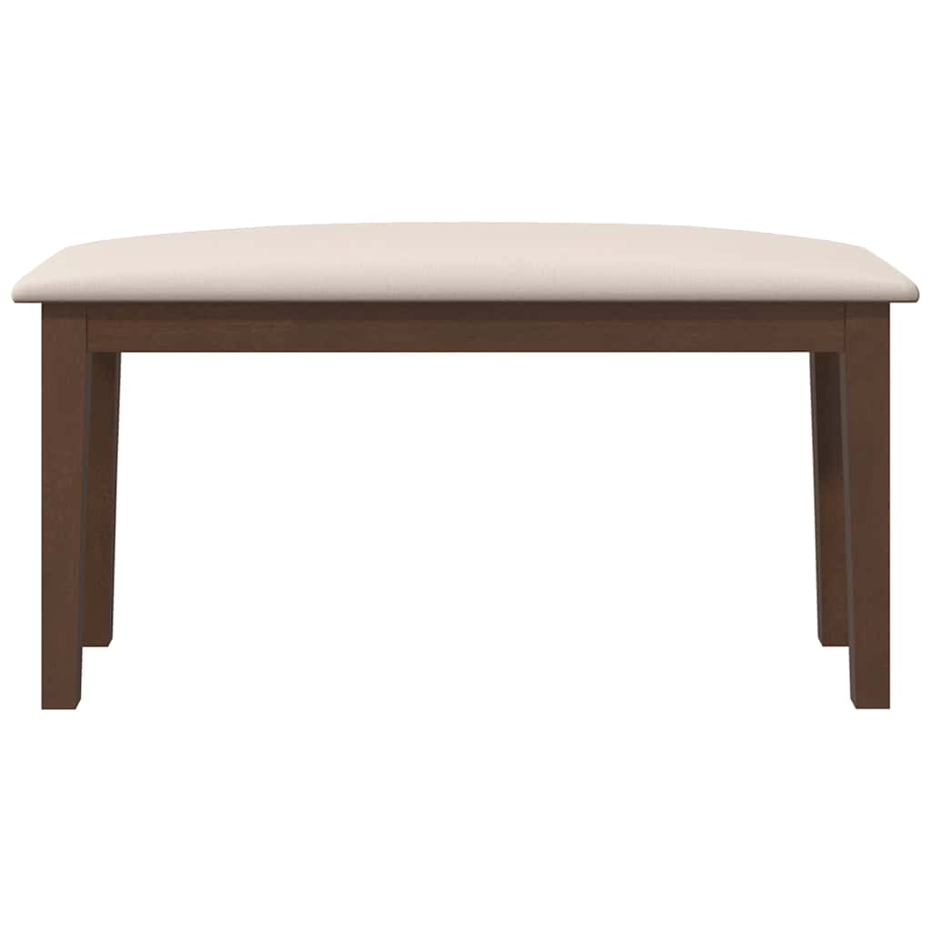 Barna tömörfa gumiból pad 90 cm 4
