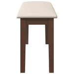 Barna tömörfa gumiból pad 90 cm 5