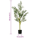 Zöld mesterséges olajfa 450 levél 120 cm 5