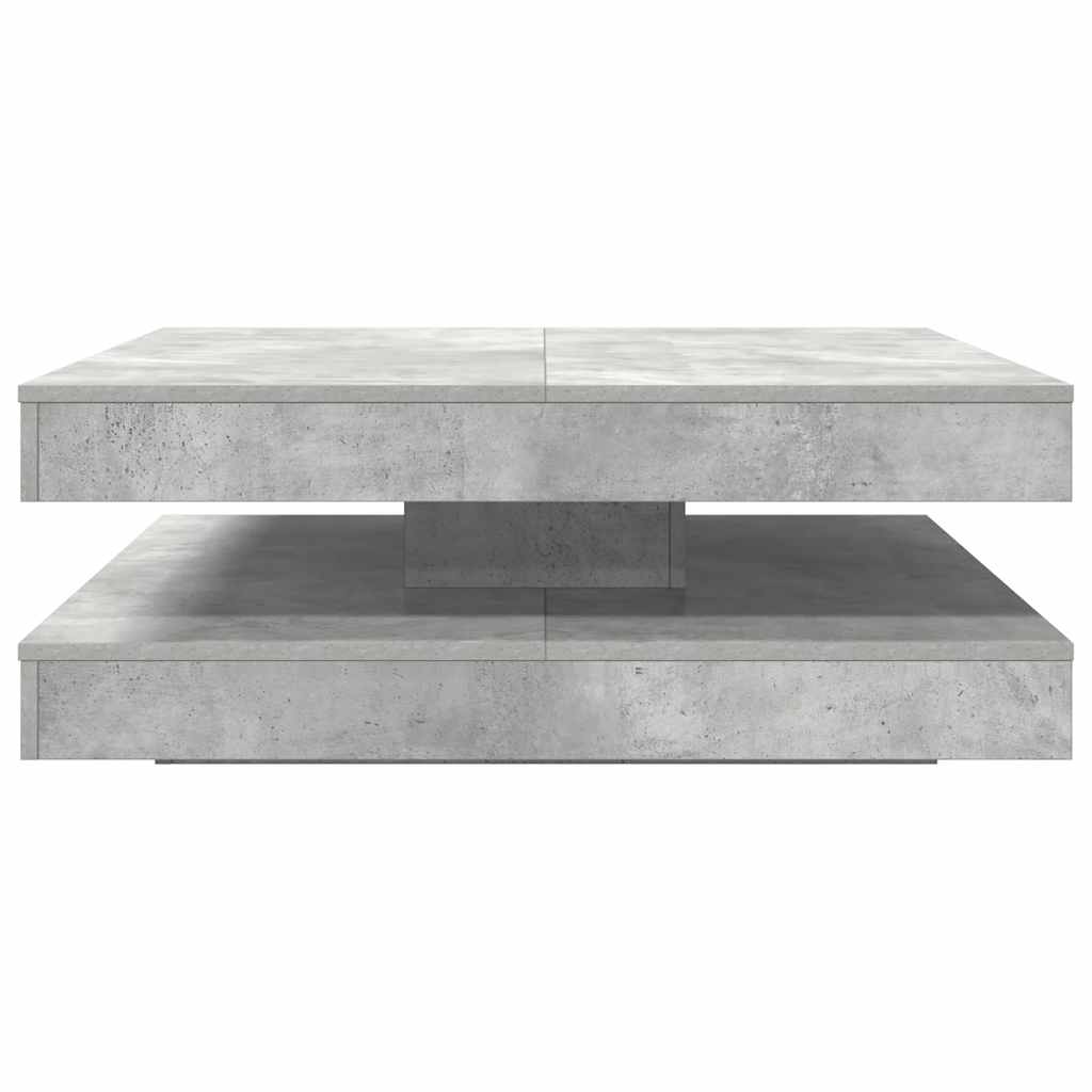 Betonszürke dohányzóasztal 360 fokban forgatható 90x90x34,5 cm 4
