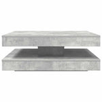 Betonszürke dohányzóasztal 360 fokban forgatható 90x90x34,5 cm 5
