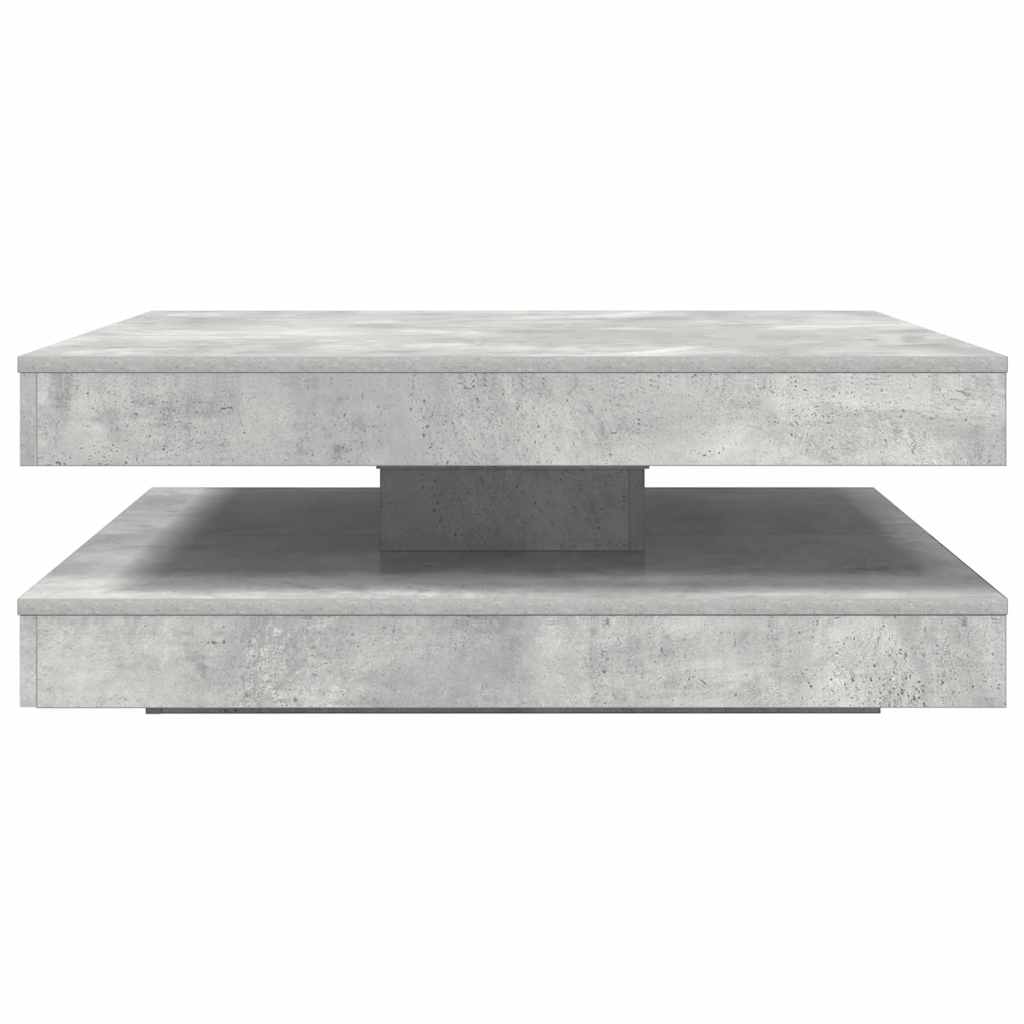 Betonszürke dohányzóasztal 360 fokban forgatható 90x90x34,5 cm 5