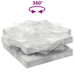 Betonszürke dohányzóasztal 360 fokban forgatható 90x90x34,5 cm 7