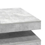 Betonszürke dohányzóasztal 360 fokban forgatható 90x90x34,5 cm 8