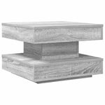 Szürke sonoma dohányzóasztal 360 fokban forgatható 50x50x34,5cm 6