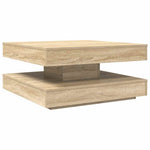 Sonoma tölgy dohányzóasztal 360 fokban forgatható 70x70x34,5 cm 2