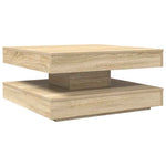Sonoma tölgy dohányzóasztal 360 fokban forgatható 70x70x34,5 cm 6