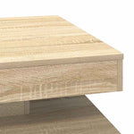 Sonoma tölgy dohányzóasztal 360 fokban forgatható 70x70x34,5 cm 8