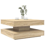 Sonoma tölgy dohányzóasztal 360 fokban forgatható 70x70x34,5 cm