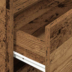 2 db antik fa szerelt fa szekrény 4 fiókkal 60 x 31 x 40 cm 8