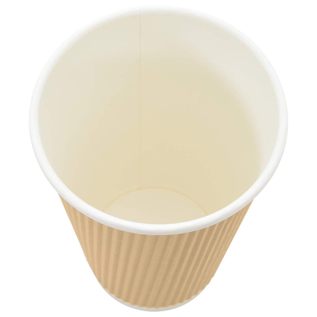 500 db barna papír kávéscsészék 16oz 400ml 5