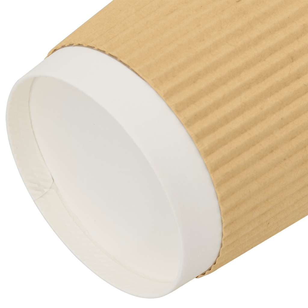 500 db barna papír kávéscsészék 16oz 400ml 6