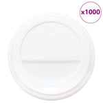 Papír kávéscsésze fedelek Ø80 mm 8oz 1000 db Fehér műanyag 2