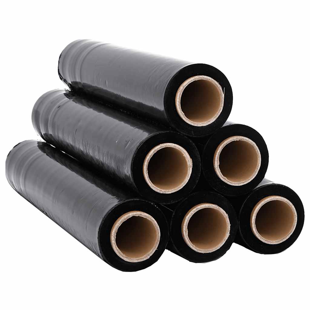 Stretch fólia 6 pcs fekete 20 μm 50 cm x 150 m 2