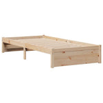 Tömör fenyőfa könyvespolcos ágy matrac nélkül 75 x 190 cm 6
