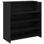 Fekete tölgyfa recepciósasztal 100 x 50 x 103,5 cm 2