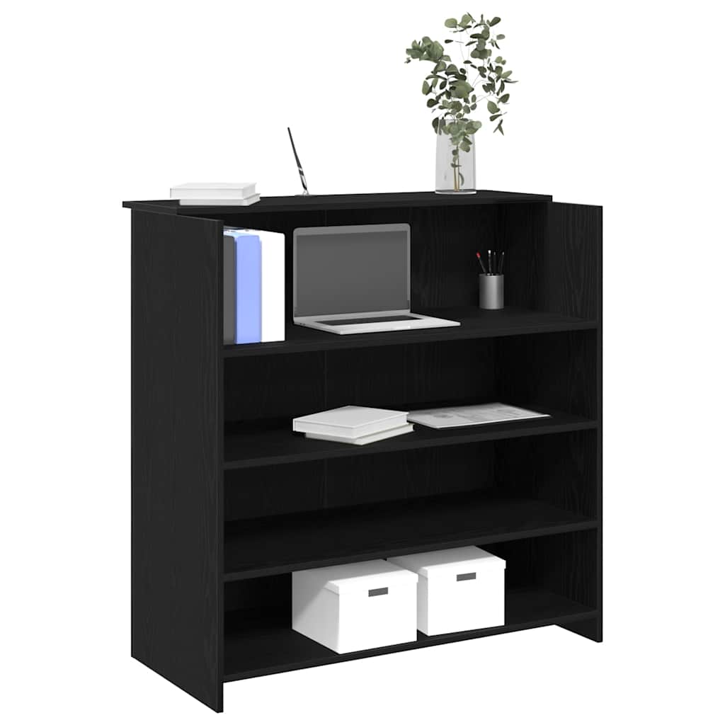 Fekete tölgyfa recepciósasztal 100 x 50 x 103,5 cm