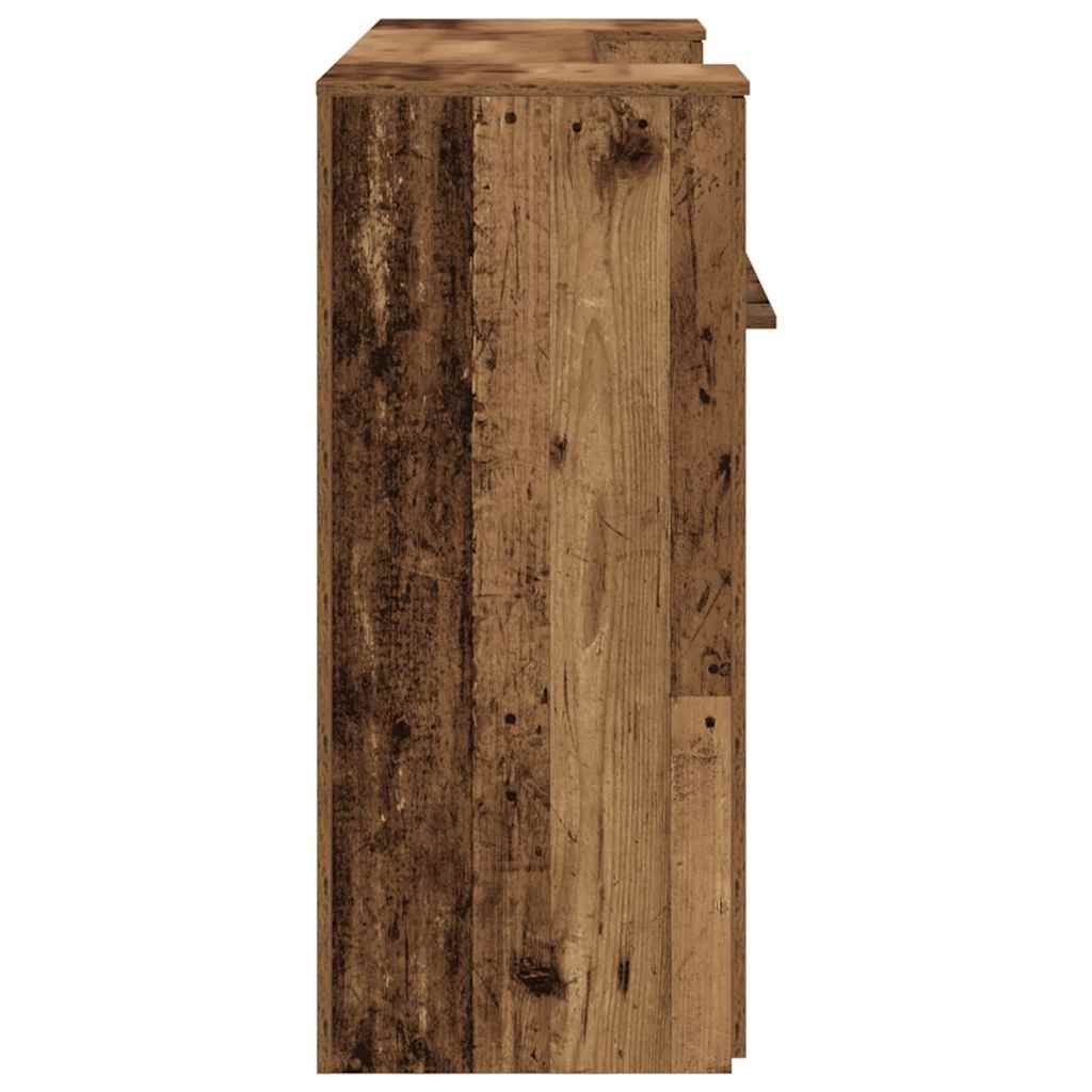 Recepciós pult antik fa 180x50x103,5 cm szerelt fa 10
