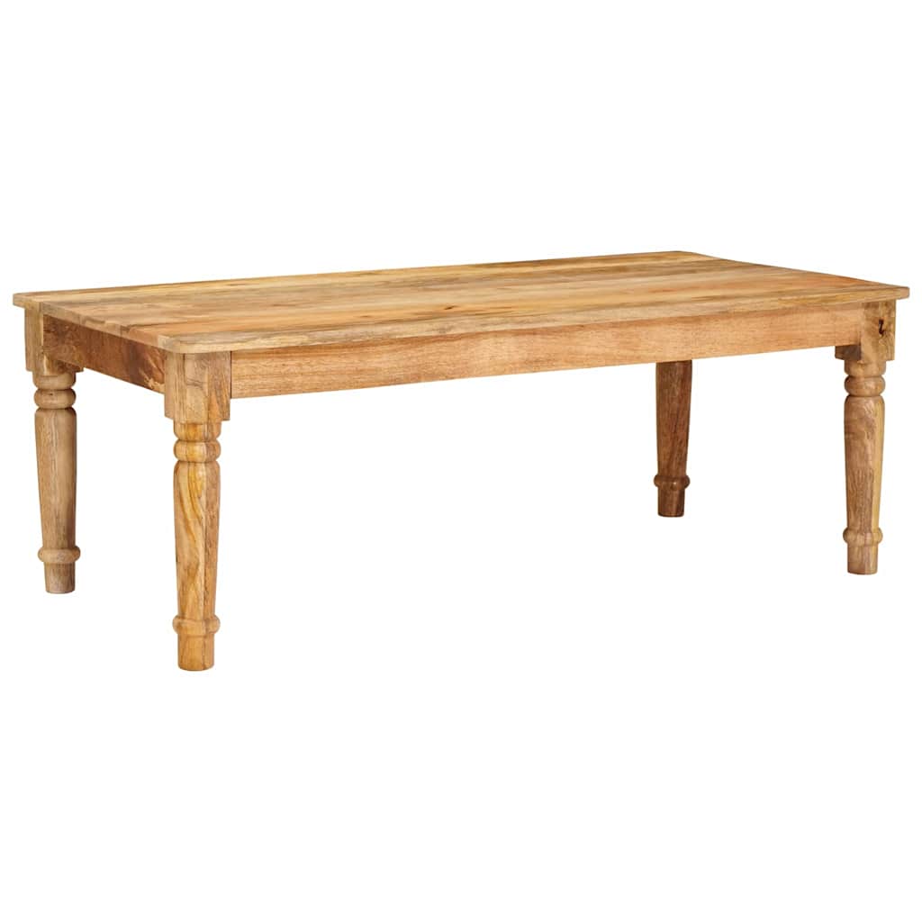 Dohányzóasztal Barna 110 x 55 x 40 cm Tömör Mangófát 2