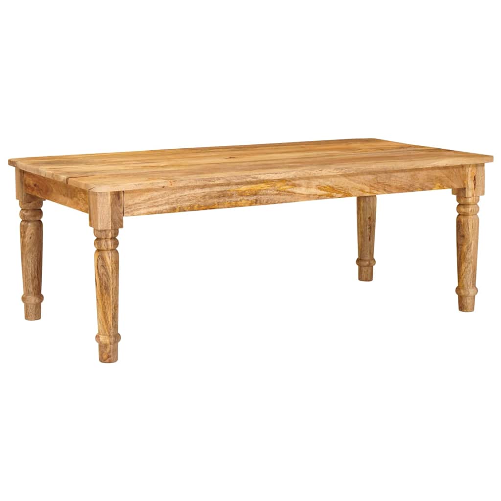 Dohányzóasztal Barna 110 x 55 x 40 cm Tömör Mangófát 3