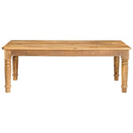Dohányzóasztal Barna 110 x 55 x 40 cm Tömör Mangófát 4