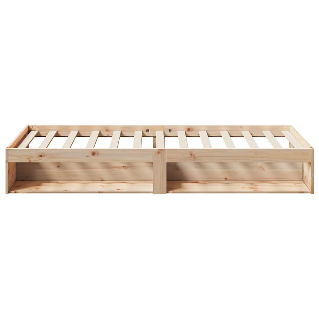Kanapéágy ágy matrac 75x190 cm tömör fa fenyőfa 6